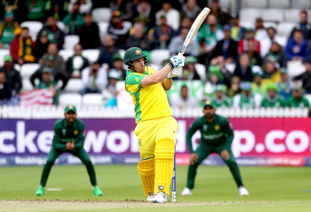 Aaron Finch struck 82 for Australia