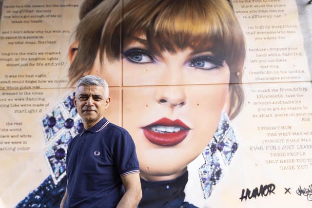 Mayor of London Sadiq Khan unveils Swiftie Steps and new murals at Wembley Park
