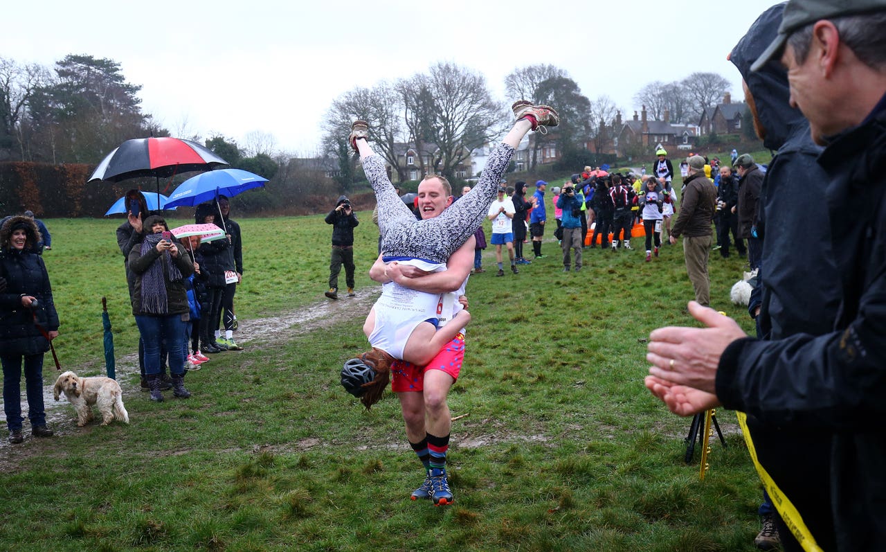 Wife carrying.