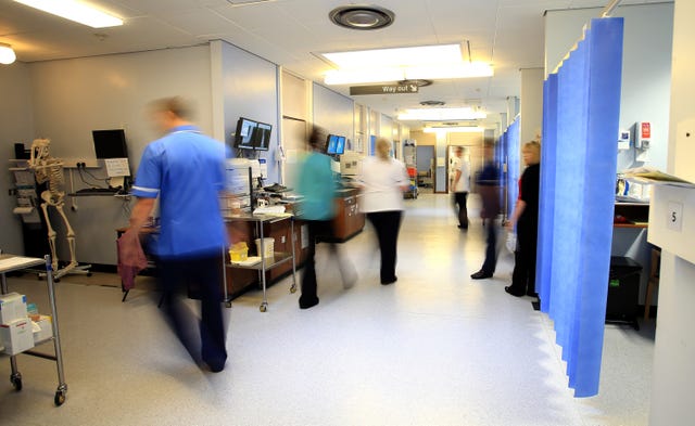 Staff on an NHS hospitla ward