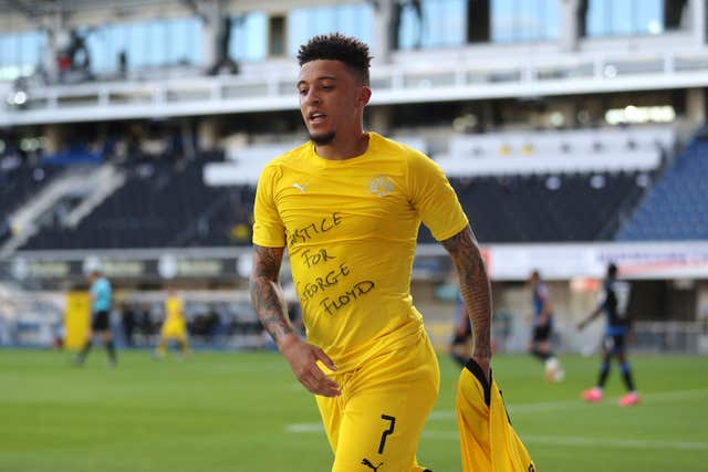 Jadon Sancho scored 19 times for Borussia Dortmund during the 2019-20 season