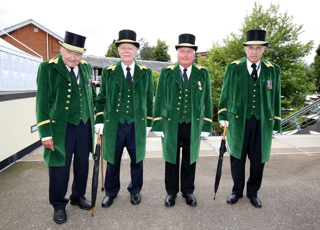 Royal Ascot officials in green