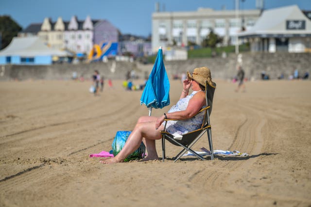 The beach at Barry Island, Wales