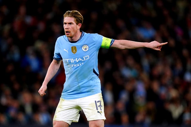 Manchester City's Kevin De Bruyne in action