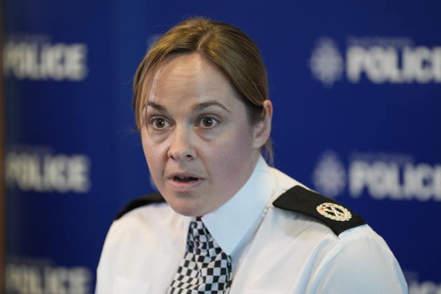 South Yorkshire Police Assistant Chief Constable Lindsey Butterfield speaking at the force’s headquarters in Sheffield on Monday