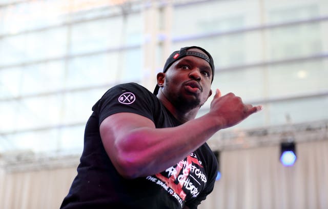 Dillian Whyte and Derek Chisora Public workout – Canary Wharf