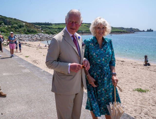 Charles and Camilla on the Isles of Scilly