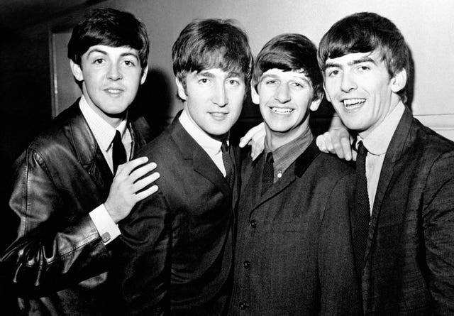 Sir Paul McCartney, John Lennon, Sir Ringo Starr and George Harriso