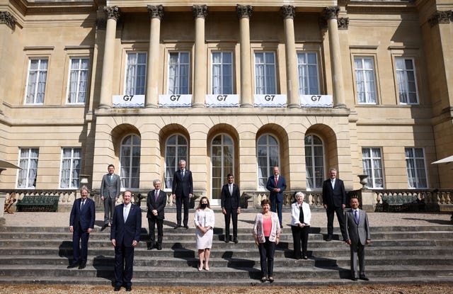 Rishi Sunak with his G7 colleagues