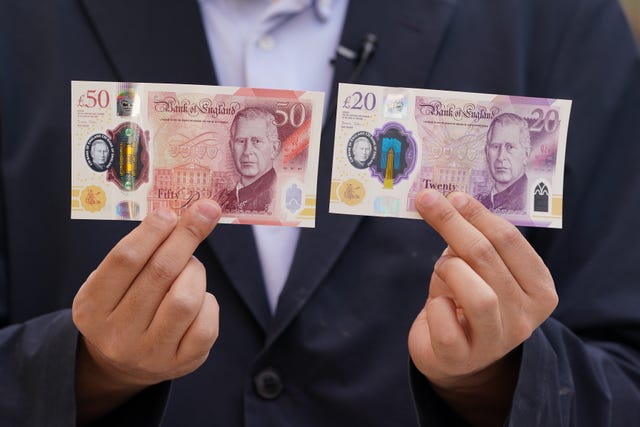 King Charles III banknotes