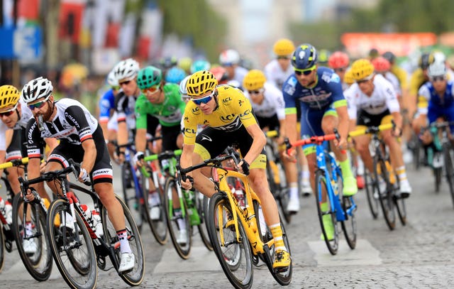 The Team Sky rider on his way to his third Tour victory in 2017