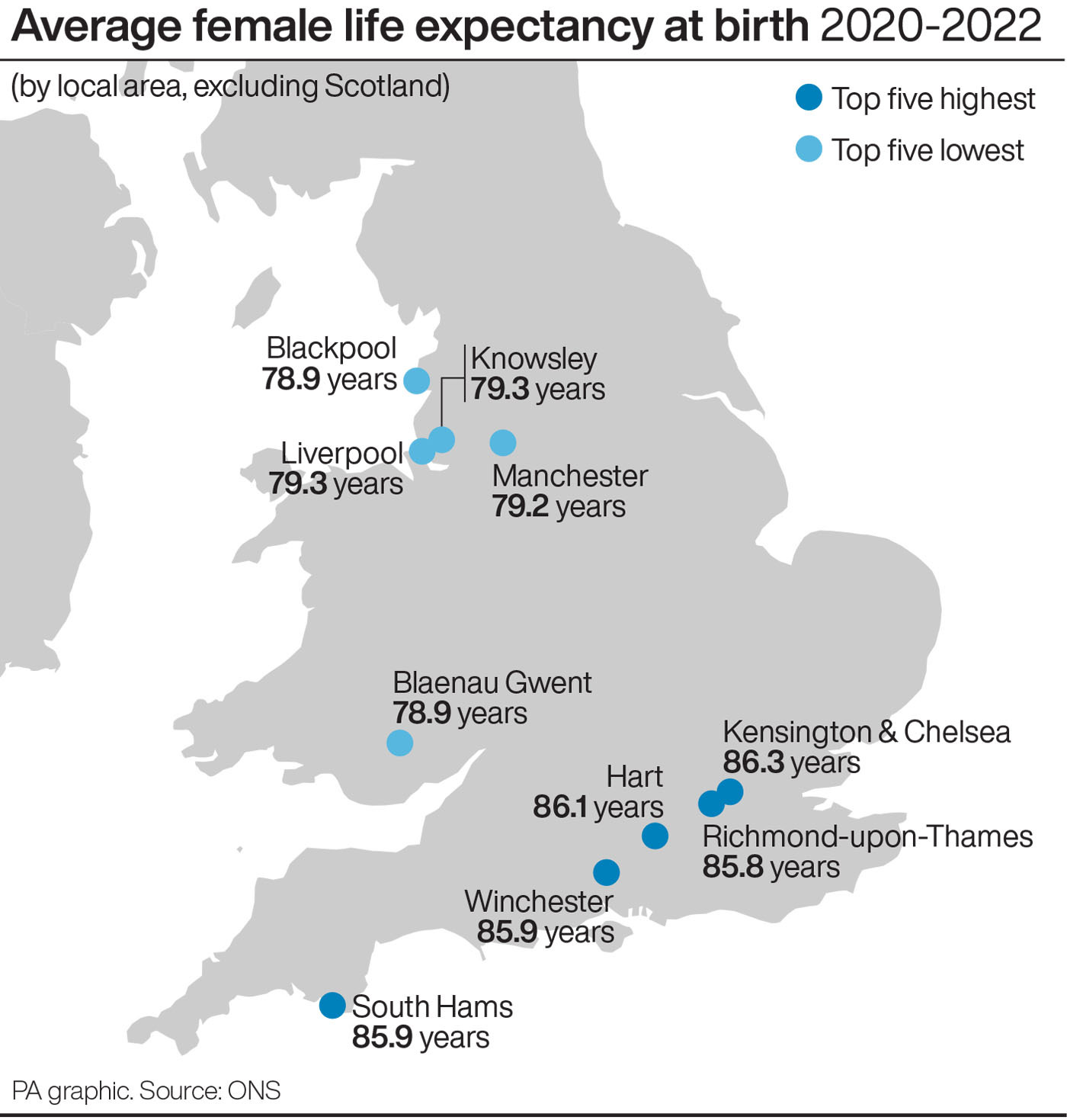 Latest Life Expectancy Figures Show Clear Geographical Divide   2.75159347 