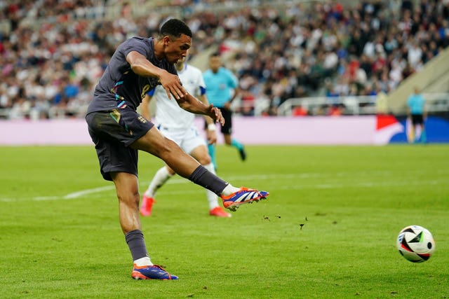 Trent Alexander-Arnold scores against Bosnia and Herzegovina