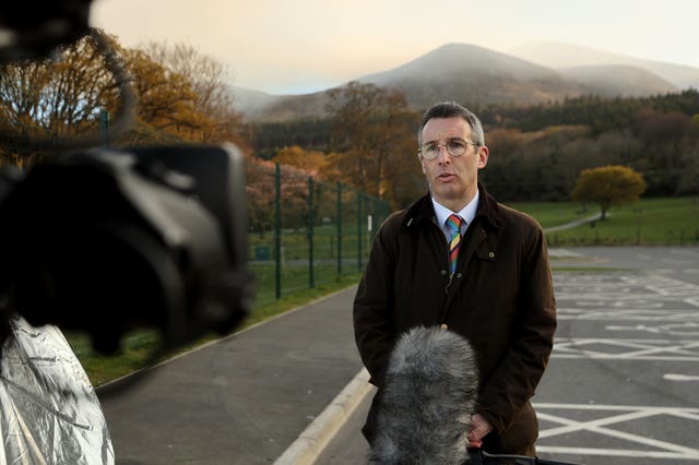 Mourne Mountains wildfire