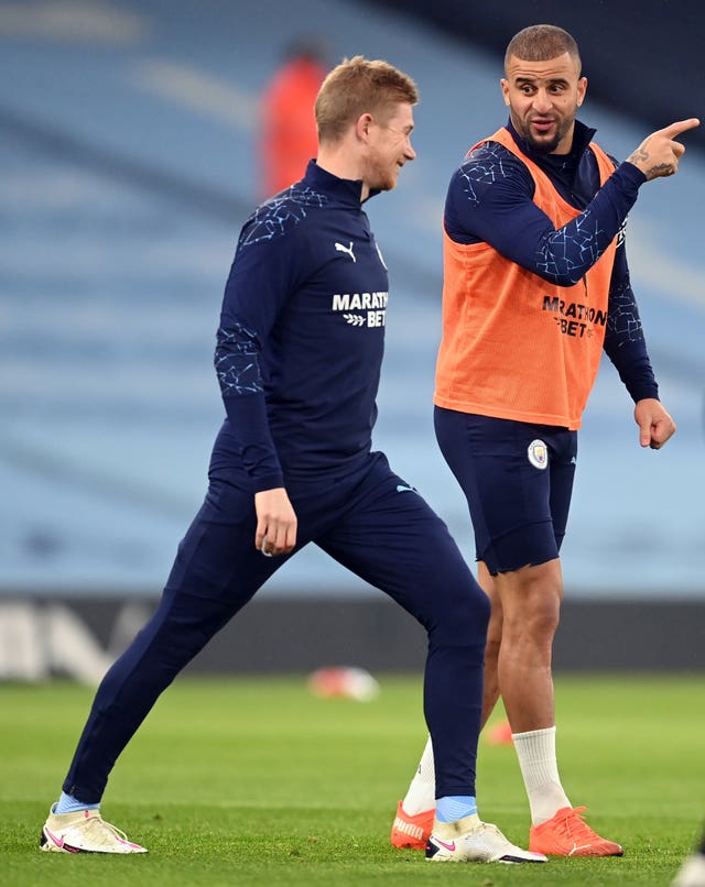 Kevin De Bruyne and Kyle Walker were among the players to sit out the game a Porto