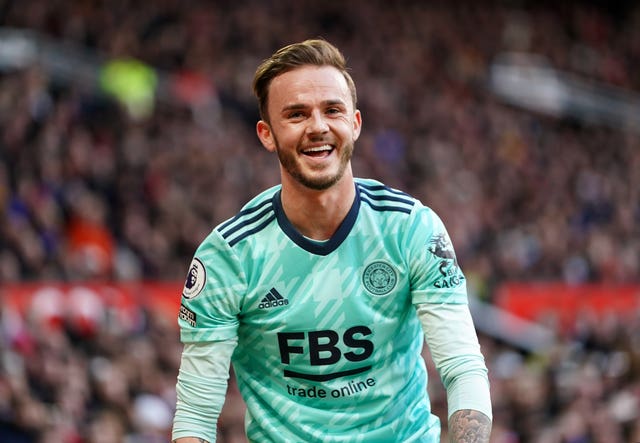 James Maddison had a late goal at Old Trafford chalked off by the video assistant referee (Zac Goodwin/PA)
