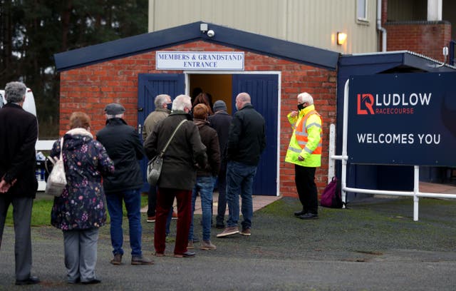 There were queues at the entrance at Ludlow