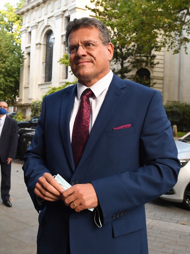 European Commission vice president Maros Sefcovic 