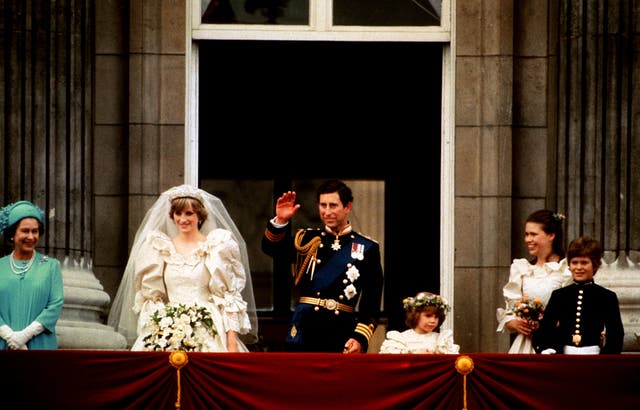 The Prince and Princess of Wales's wedding day