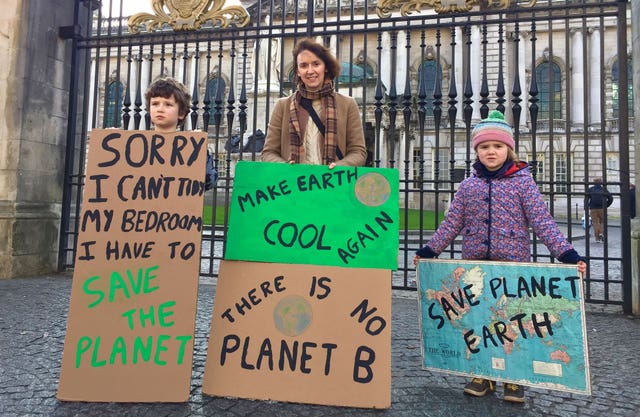 Climate change protest