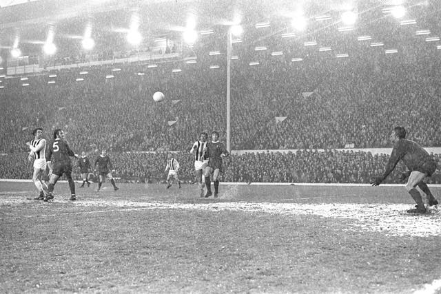 The 1973 UEFA Cup final first leg against Borussia Monchengladbach at Anfield was halted during the first half following the torrential rain, but the Reds went on to win 3-0 on the way to a first European trophy