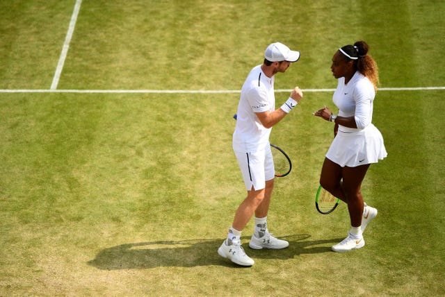 Serena Williams and Murray formed a tennis super couple at Wimbledon