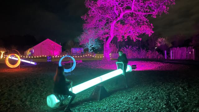 Marwell Zoo’s Glow lights installation