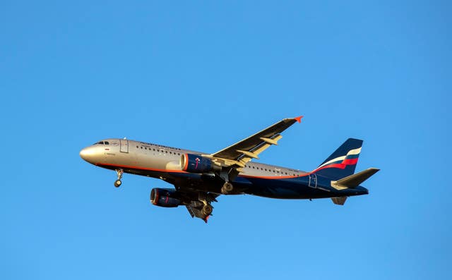 An Aeroflot flight