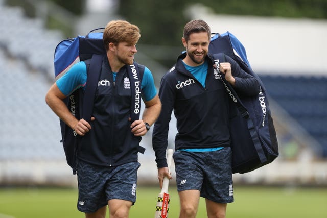 David Willey, left, and Chris Woakes are back in England's T20 squad (Bradley Collyer/PA)