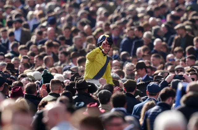 Michael O’Sullivan enjoyed a famous day with Marine Nationale at Cheltenham 