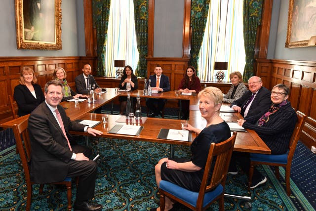 The MPs in the new Independent Group hold their first meeting (John Stillwell/PA Wire)