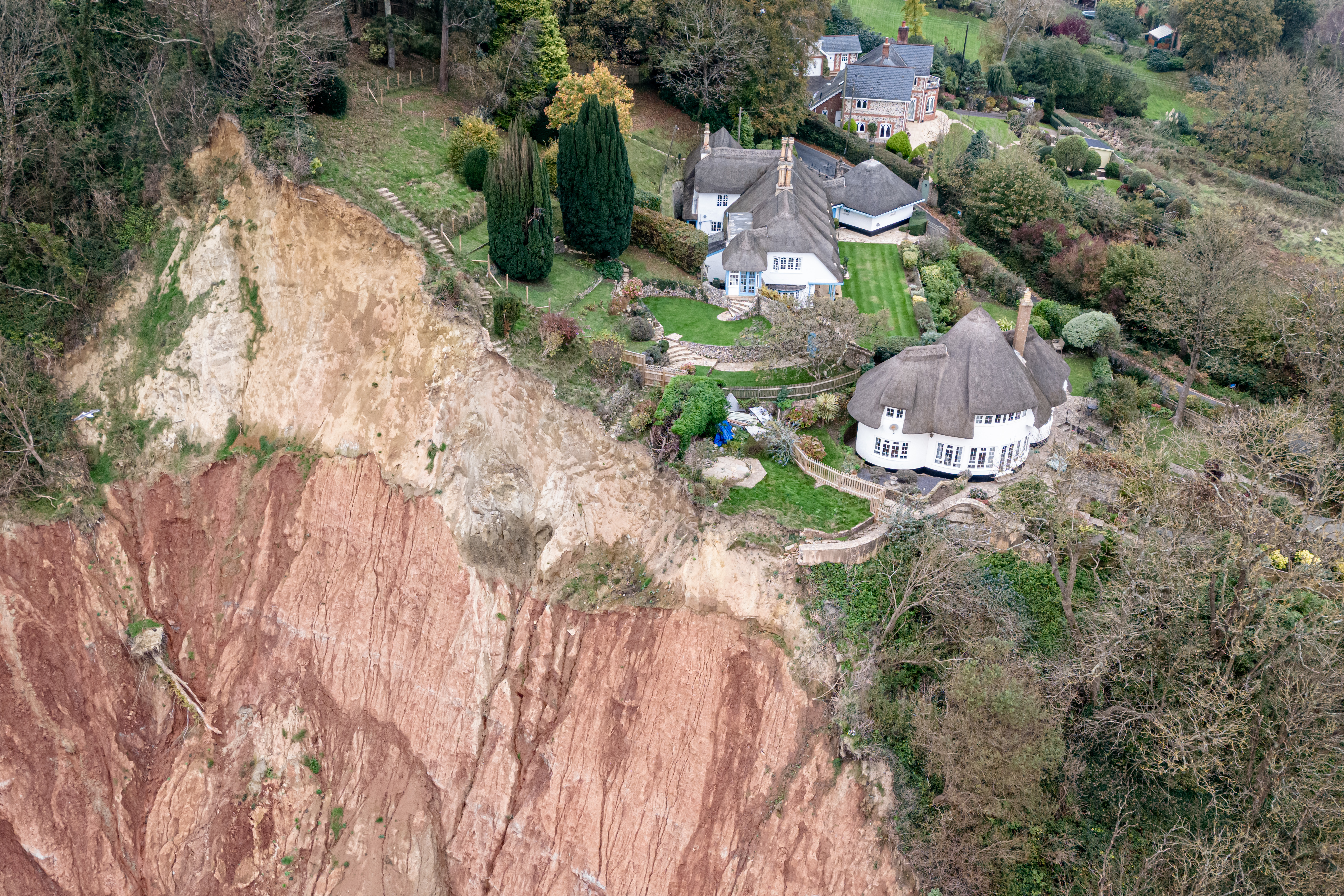 Cottage Left Teetering On Cliff Edge Following Massive Landslip ...