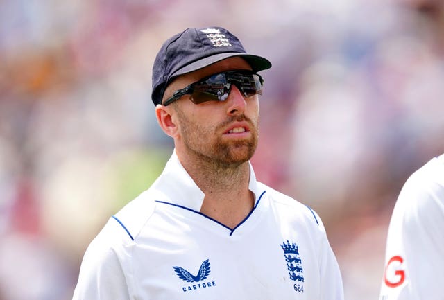 There were concerns over Jack Leach's fitness after a peripheral role for the spinner.
