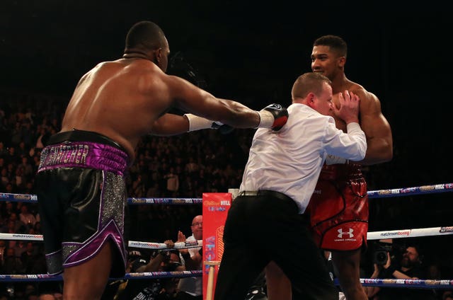 There was no love lost between Anthony Joshua and Dillian Whyte at the O2 Arena