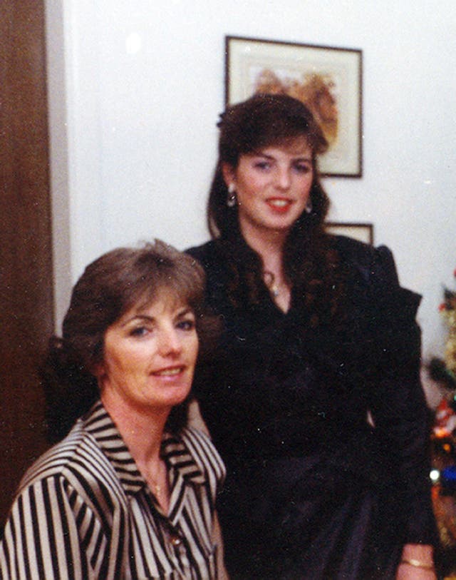 Marie McCourt (left) with her daughter Helen