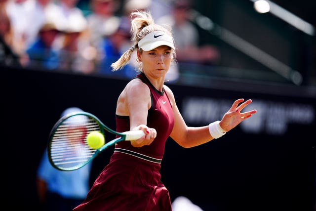 Katie Boulter during her match against Lulu Sun at the Lexus Nottingham Open
