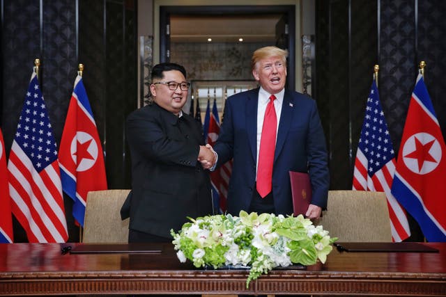 Donald Trump and Kim Jong-Un