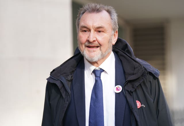 Joint general secretary of the National Education Union Kevin Courtney arriving at the Department For Education in London