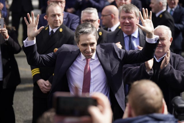 Simon Harris leaves the Dail after being elected the youngest taoiseach in the country's history