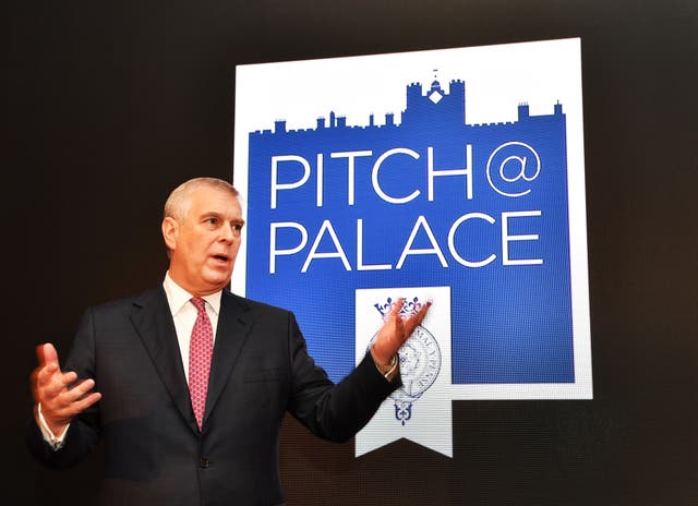 The Duke of York speaks during a Pitch@Palace event, an initiative launched in 2014 to support entrepreneurs, at St James’s Palace