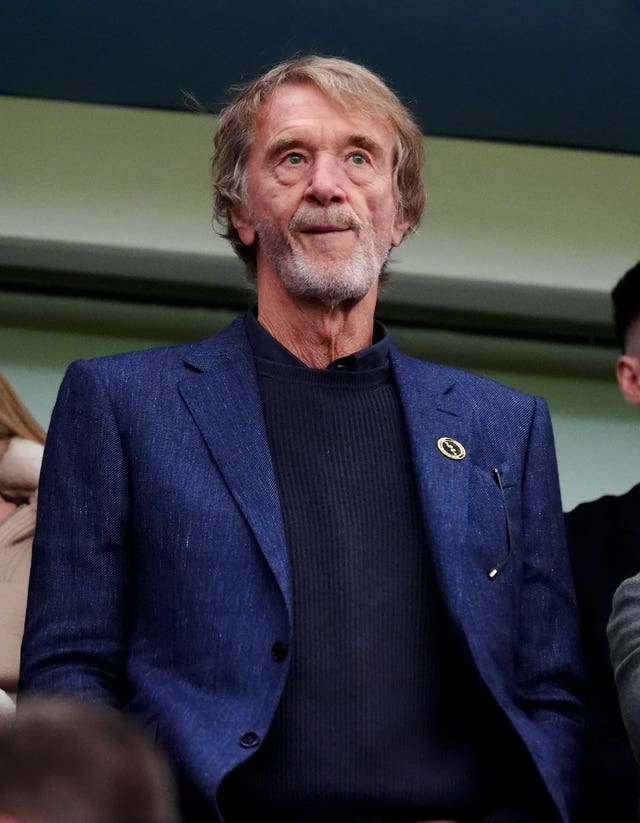 File photo dated 06-10-2024 of Sir Jim Ratcliffe, Ineos CEO and minority shareholder at Manchester United