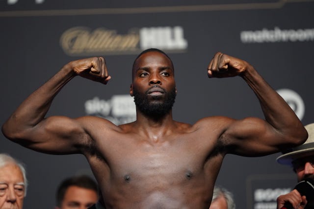 Lawrence Okolie defends his WBO cruiserweight title at the O2 Arena (Zac Goodwin/PA)