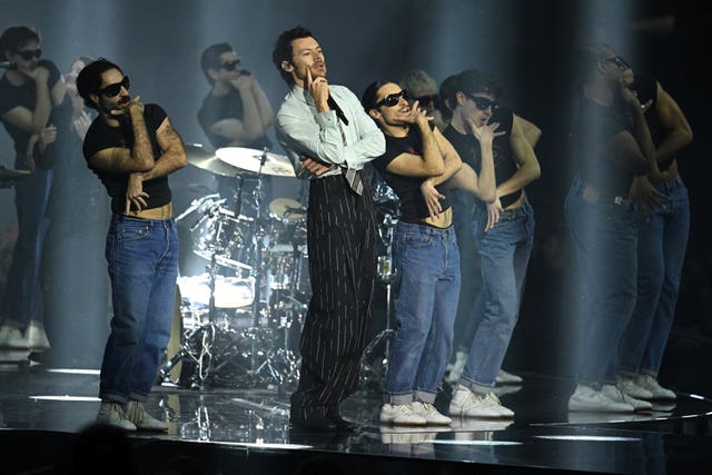 Harry Styles at the Brit awards