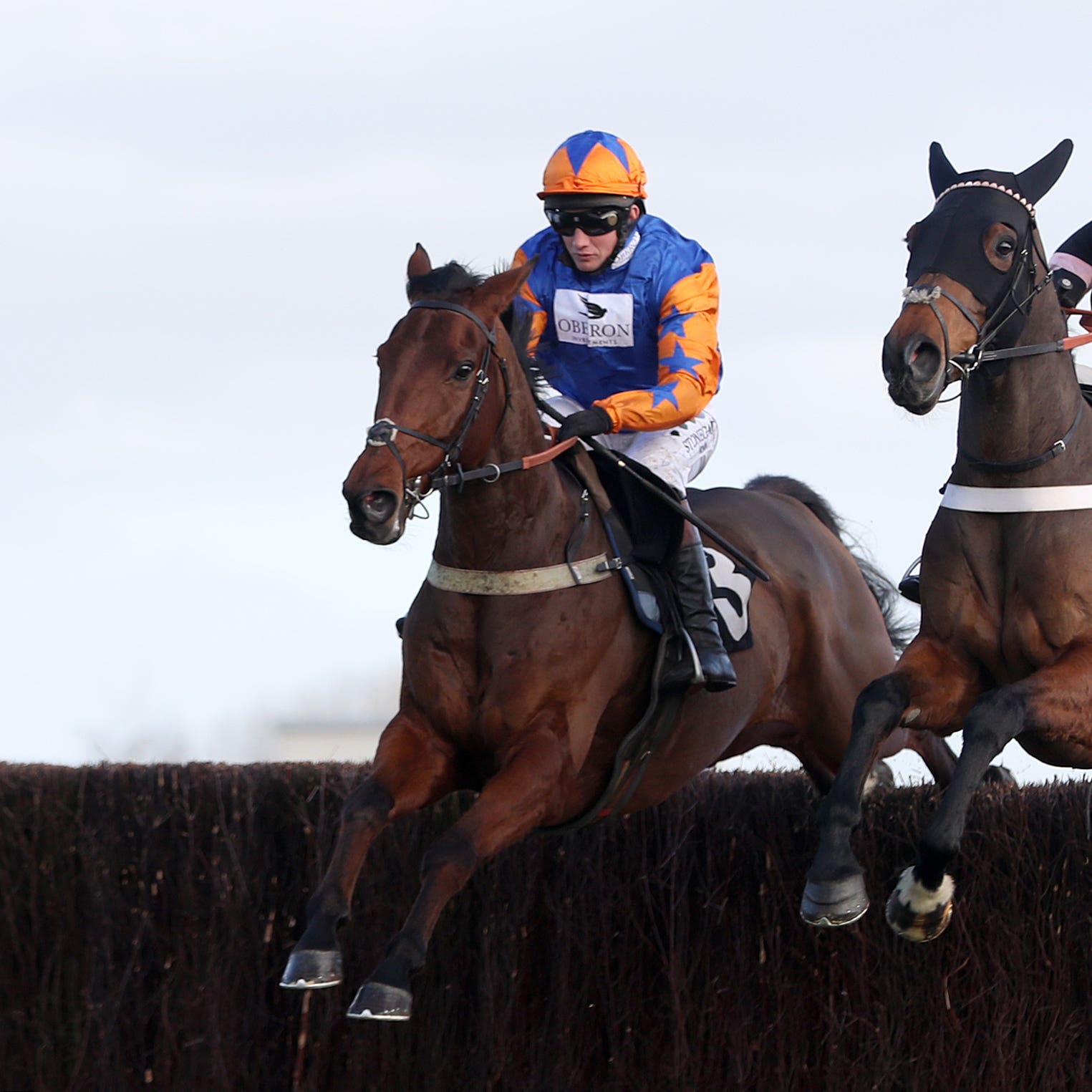 Knocknanuss (left) put up a sparkling round of jumping