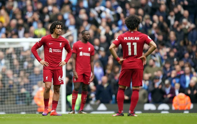 Liverpool were beaten at Manchester City