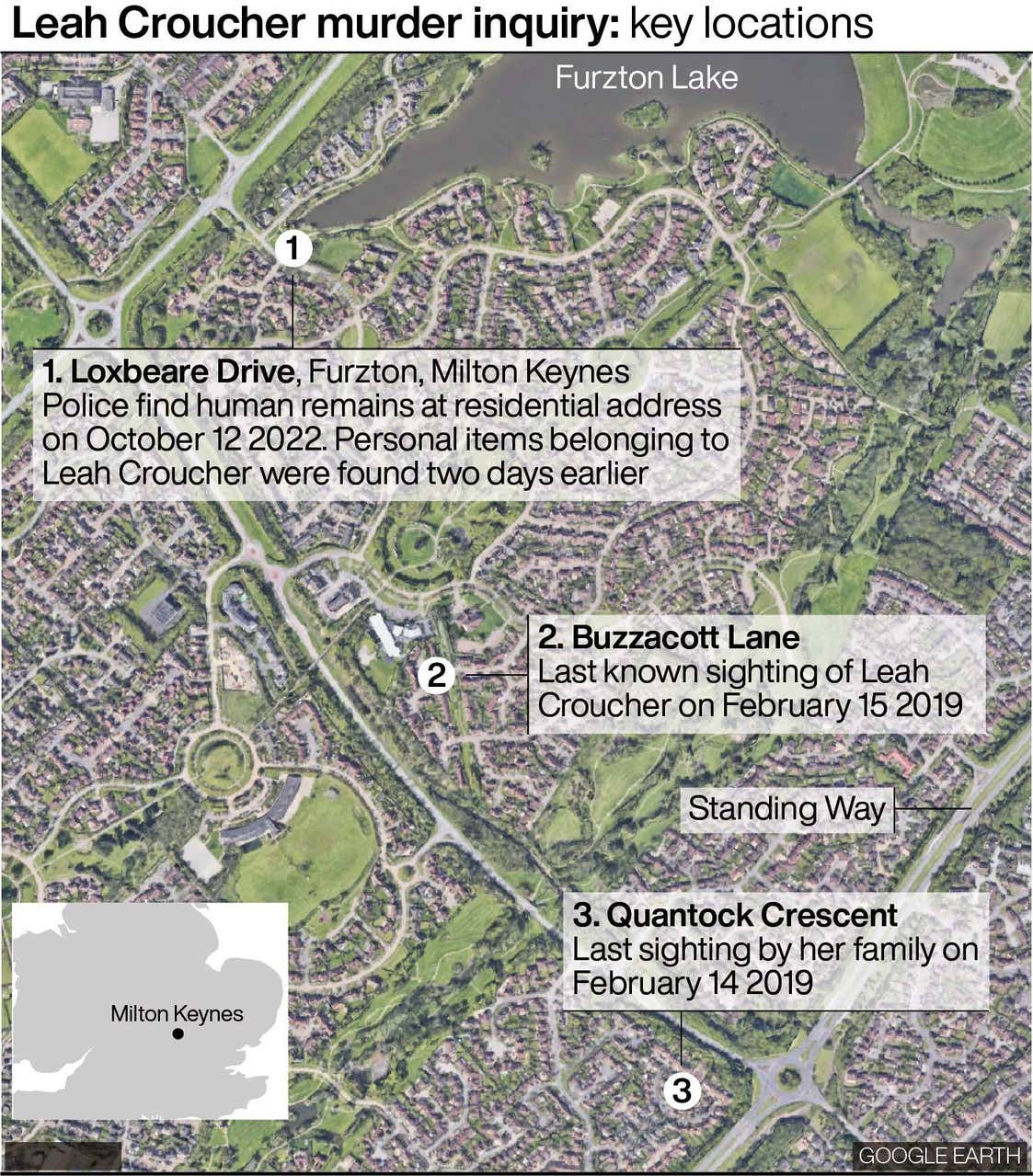 Human remains found by police searching for missing Leah Croucher