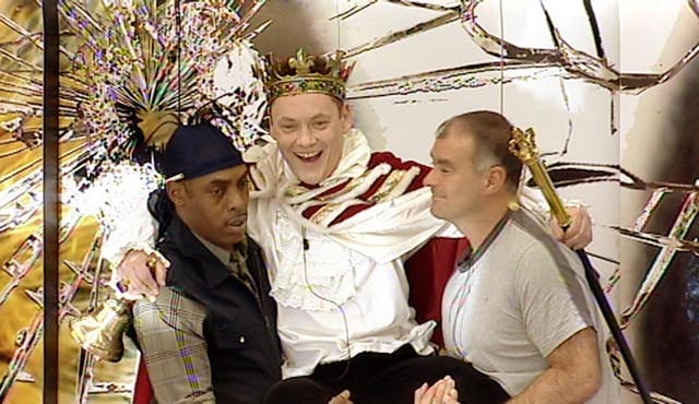 Handout photo dated 06/01/09 from day 5 in the Celebrity Big Brother house, of housemates (from left to right) Coolio, Terry Christian and Tommy Sheridan during the King for a day task