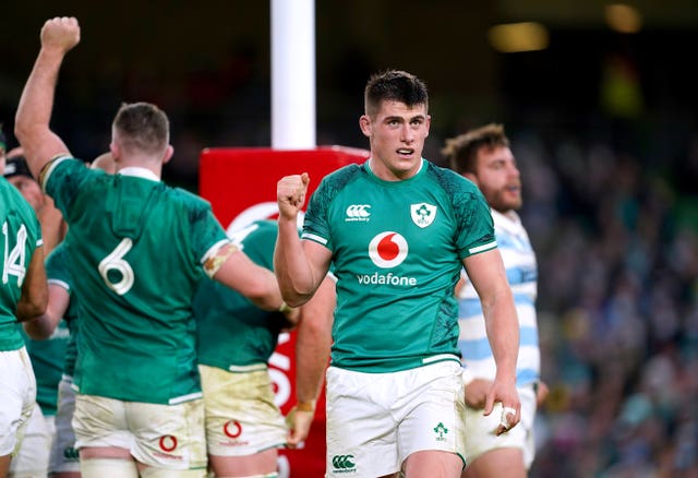 Dan Sheehan, who scored his maiden Ireland try against Argentina, was among a host of international rookies brought on during Sunday's game in Dublin