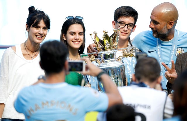 Guardiola and his family are happy living in Manchester city centre