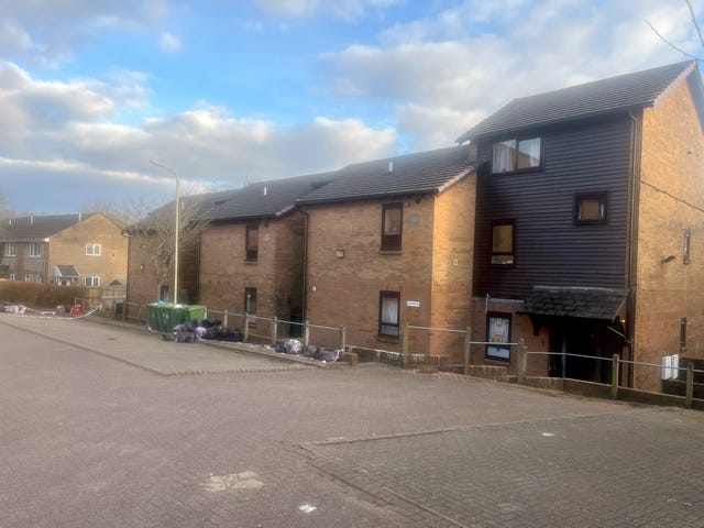 A view of the scene on Green Park in Talbot Green